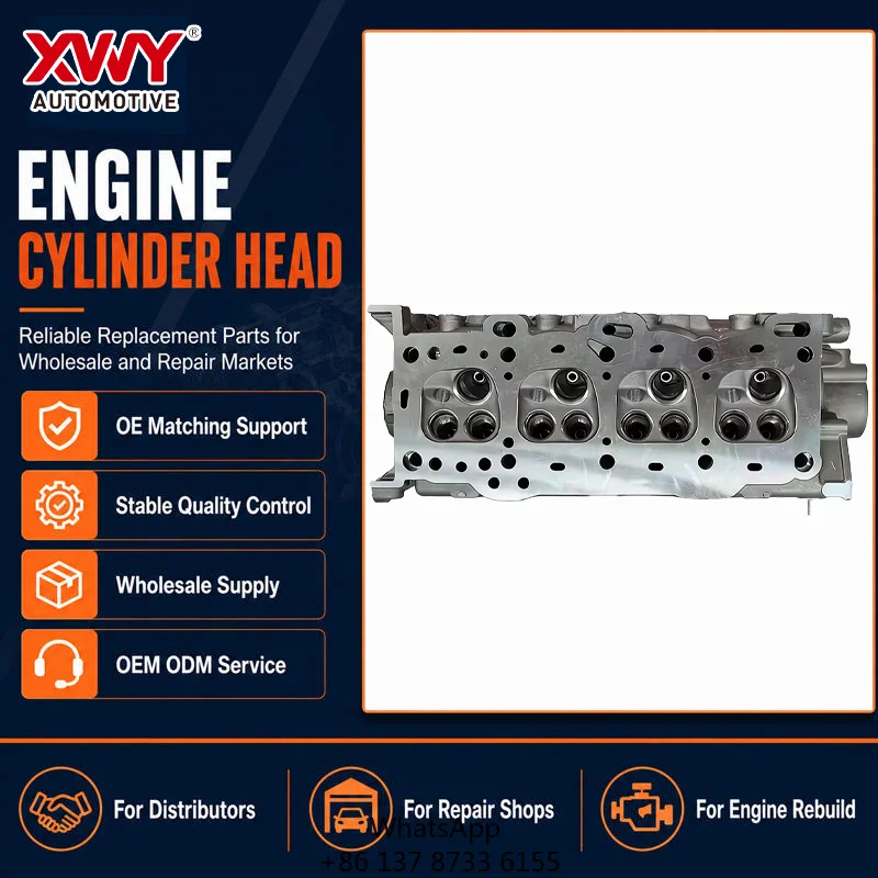 High Precision Cylinder Head G4HG 1.5L Aluminum DOHC 12V Direct Fit Precision For Hyundai Accent Getz Engine Service