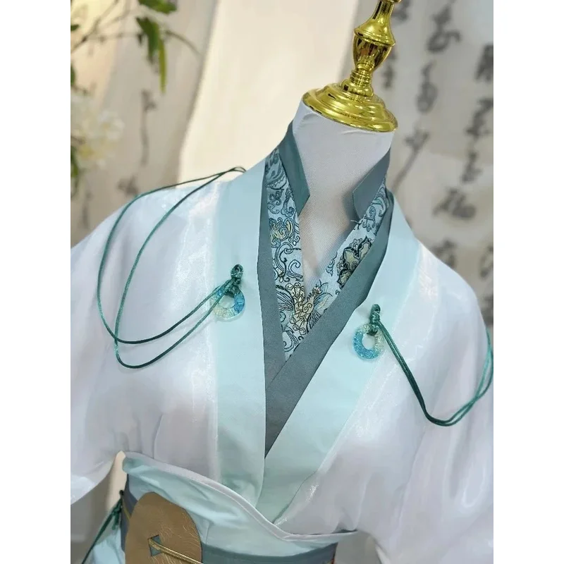 Céu oficiais bênção shi qingxuan cosplay feminino ver traje peruca senhora vento mestre tian guan ci fu cosplay shiqingxuan ha-nfu