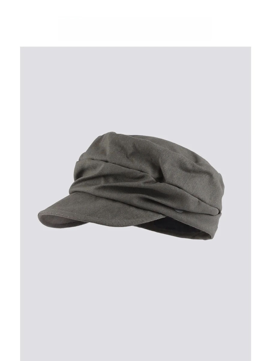 fetsbuy-retro-comfortable-breathable-flat-top-newsboy-cap-unisex-adjustable-spring-summer-autumn-seasonal-fashion-accessory