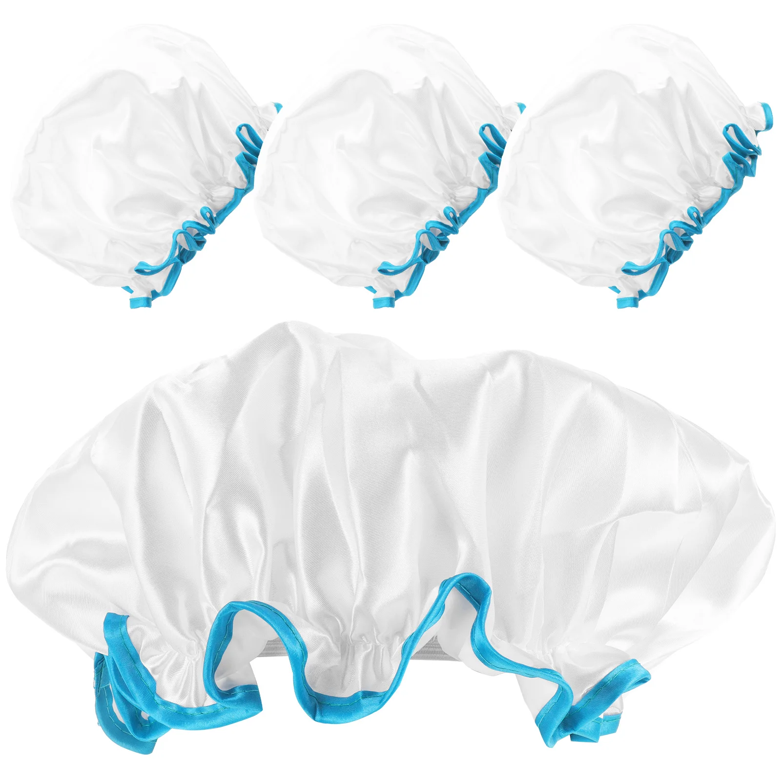 

4 Pcs Reusable Bath Bath Hat Cap For Shower Hats Hair Cover For Shower for Women Hair Cover PEVA Material Non Slip Gifts