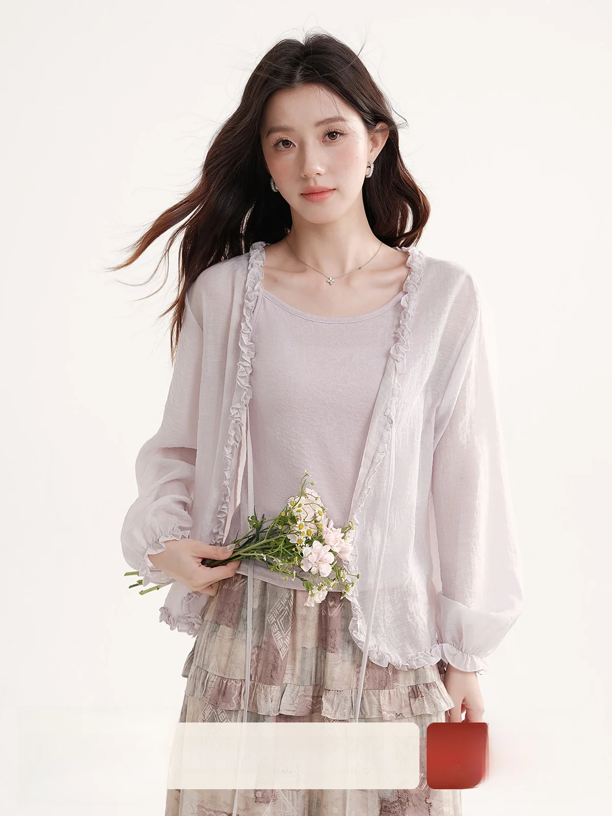 

Женский летний кардиган 2025 года, новинка, тонкий, красивый, с защитой от солнца, с V-образным вырезом, дышащий, из нейлона