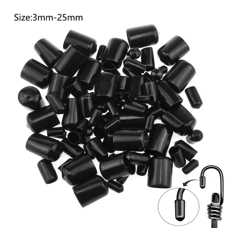 10-100pcs rubber screw end cap 3-25mm PVC elastic rubber dust insulation caps rubber cap end caps pvc rubber end cap