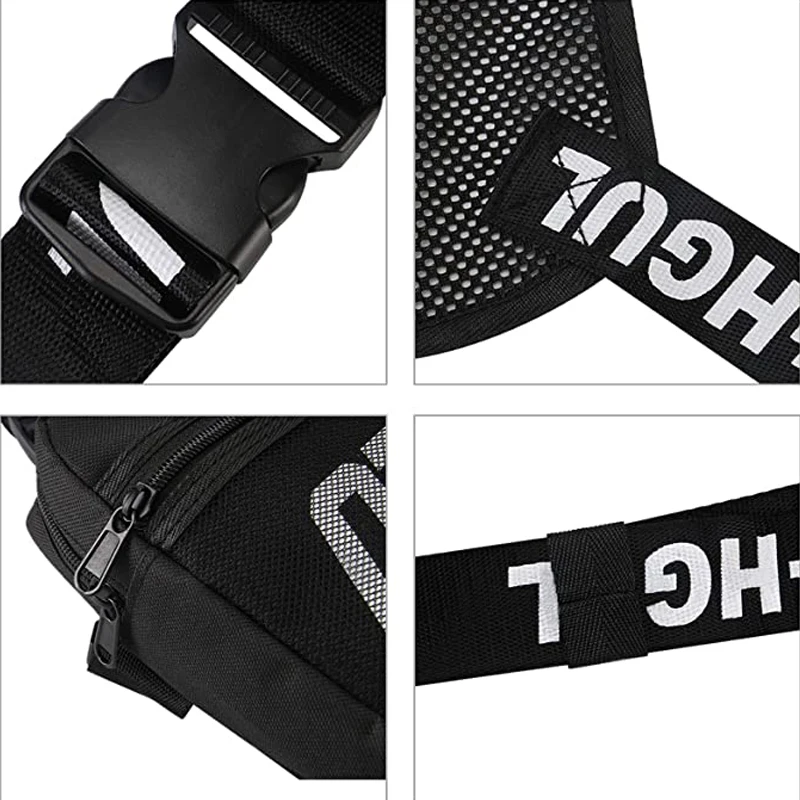 2022 Fashion Streetwear Men Hip-Hop Chest Bag Tactical Two Straps Chest Rig Bags Trendy Style Rectangle Chest Utility Pack