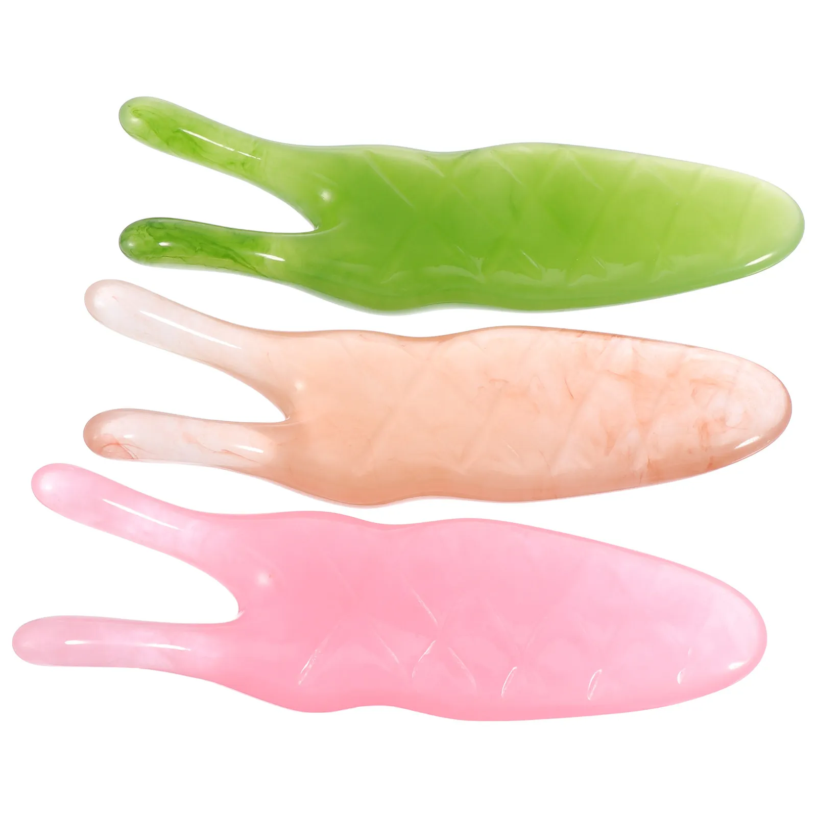3Pcs Natural Resin Nose Massagers Multiuse Nose Scrapers Body Massage Scraping Health Massagers Massage Tools Scrapers