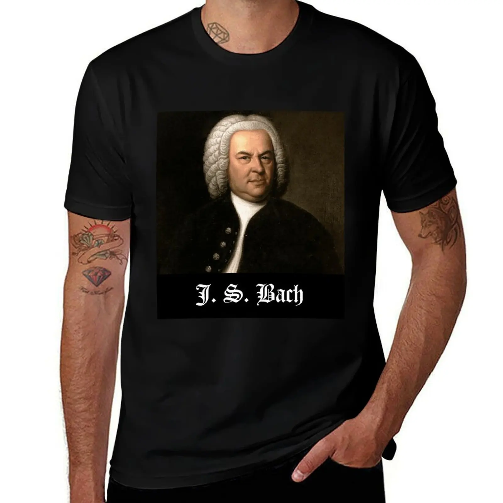 J S Bach T-Shirt man t shirt summer t shirt man cotton T-Shirt