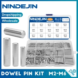 NINDEJIN Kit surtido de pasadores de pasador de acero inoxidable, conjunto de elementos de sujeción, soporte de estante, M2, M2.5, M3, M4, M5, M6