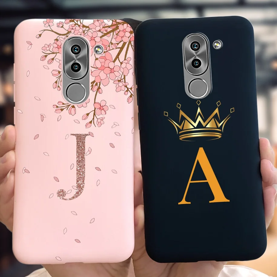 For Huawei GR5 2017 Case For Honor 6X 6A Pro Back Cover Cute Crown Letters Phone Cases For Honor6X BLN-L21 BLL-L22 Honor6A Funda