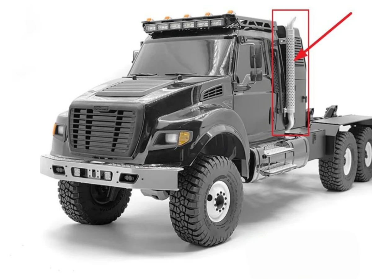 

1/10 внедорожный гусеничный грузовик ultimate trx-6 rc hauler body upgrade часть выхлопной трубы подходит для масштаба 1:10 RC автомобильный вариант аксессуаров