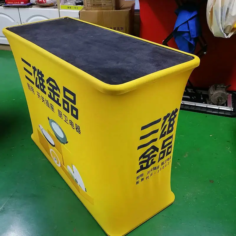 Advertising Aluminum Portable Pop Up Popup Promotion Counter Advertising Promotional Pop Up Table Counter Display