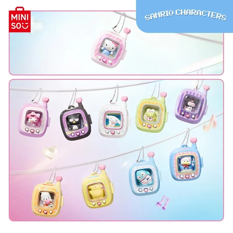 

Genuine Miniso Sanrio Pocket Elf Series Blind Box Pendant Toys Cute Kuromi Cinnamoroll My Melody Hello Kitty Children'S Toys Bir
