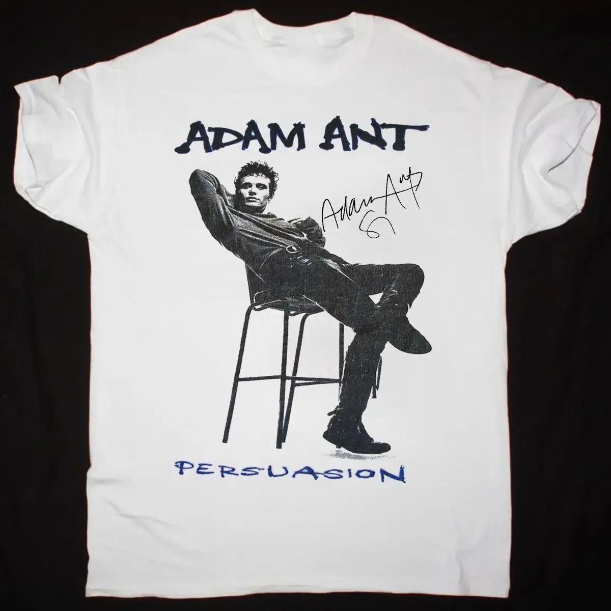 Adam Ant Persuasion Signature White Gift Unisex T-Shirt All Size S To 5XL