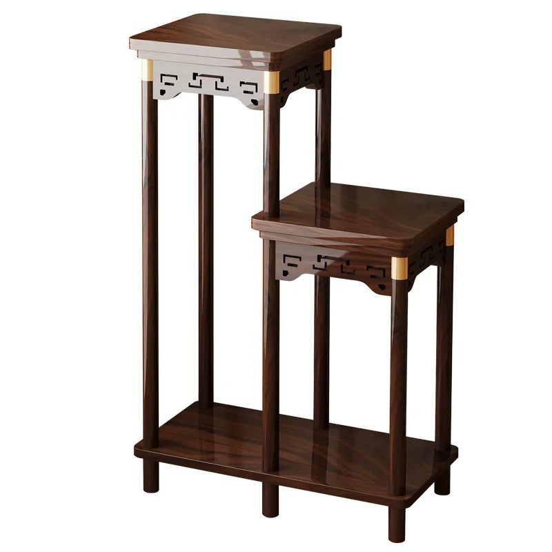 

Chinese Flower Rack Living Room Floor-to-ceiling Multi-layer Solid Wood Flower Table Rack
