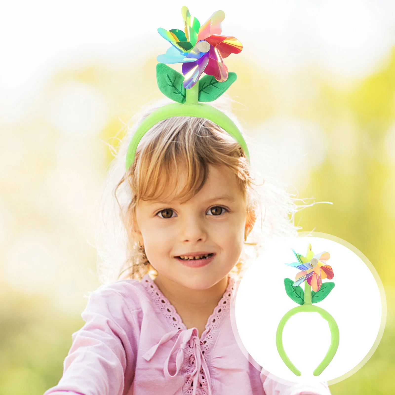 

Windmill Headband Sprouts Cute Lightweight Party Hairband Festival Cosplay Photo Birthday Accessories Women Headwear