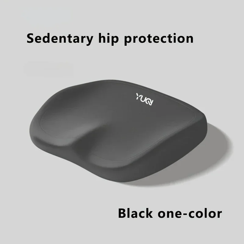 10時間メモリーフォームチェアクッション - オフィス/自宅/車用の人間工学に基づいた腰とヒップサポート、グレー/グリーン/イエロー/ブラック