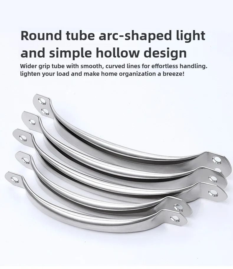 2/4/6 Stück Edelstahl-Türgriffe Schrankknöpfe Silber Schubladenknöpfe Küchenschrankgriffe 78mm 95mm 105mm 128mm im antiken Stil – Detail 6