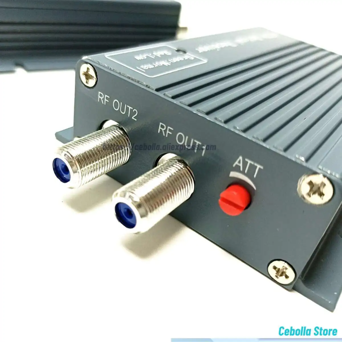 FTTH CATV ตัวรับสัญญาณแสงไฟเบอร์ระดับสูง WDM Converter Duplex Connector Mini โหมด 2 เอาต์พุต RF นิ้ว