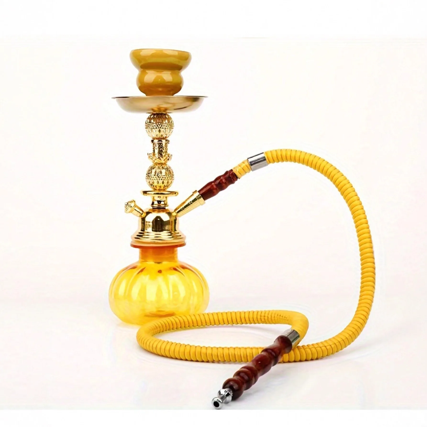 Arabian Hookah Kettle Shisha Set Single Tube Small Hookah Plastic Smoking Shisha Hookah Tool Accessories Hotel Bar Hookah