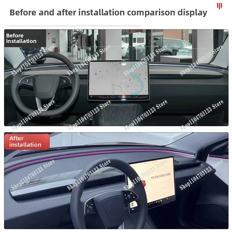 Suitable for 3Y  dashboard decoration sticker central control interior modification accessories segmented color change full set