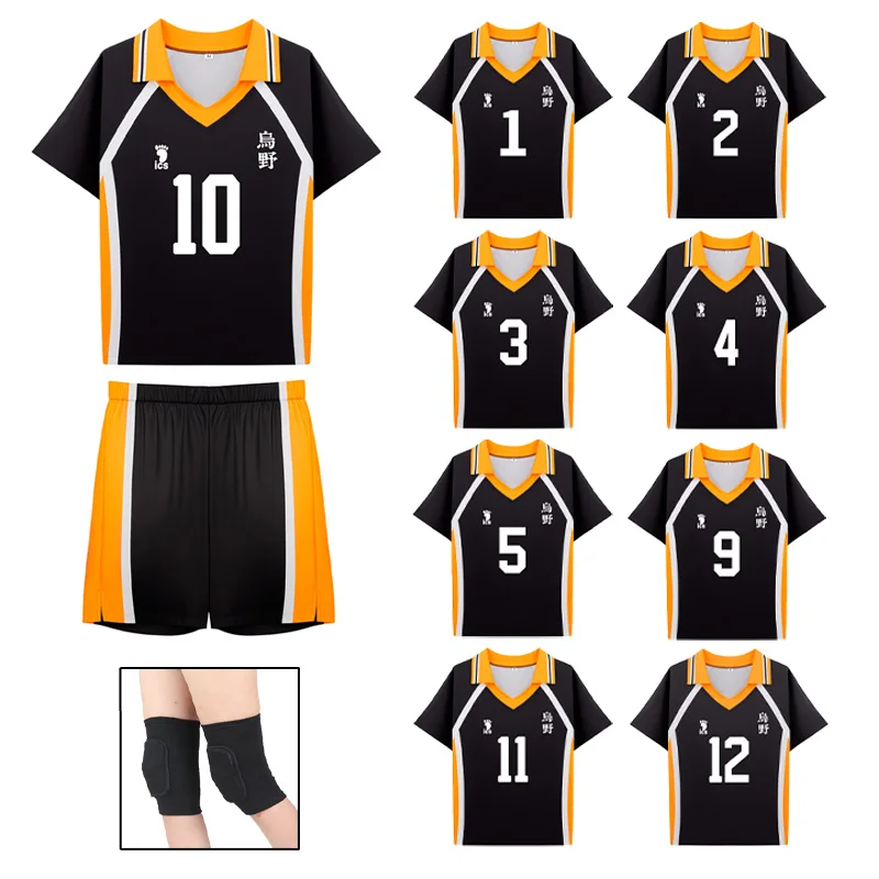 

Anime Haikyuu Cosplay Costume Hinata Shyouyou Kageyama Karasuno High School Volleyball Club Sportswear Jerseys Halloween Gifts