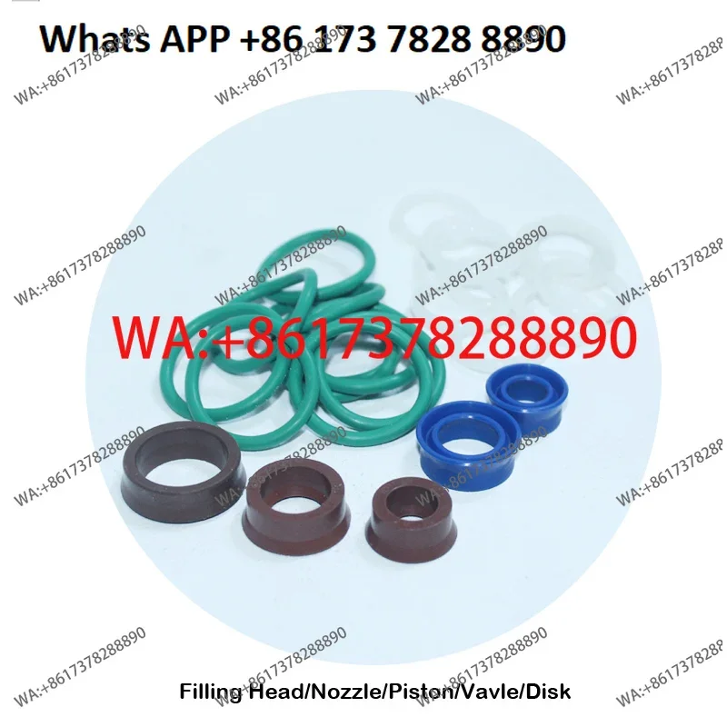 Silicone rubber O-ring fleshy piston seal 50/100/300/500/1000/2500/5000ml cylinder