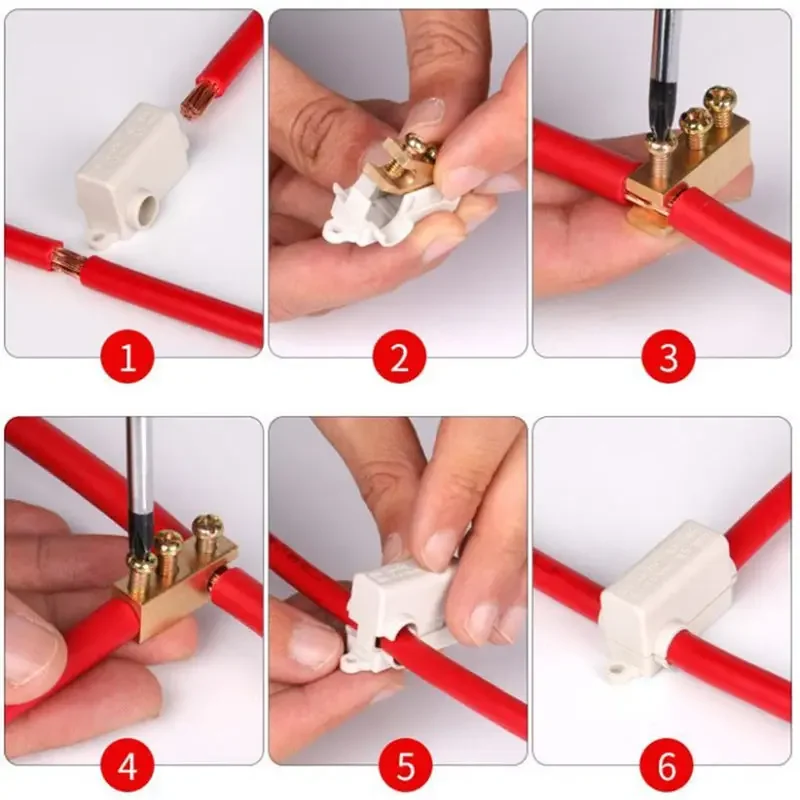T-type/I-type Free of Disconnection Connecting Terminal High-power 1 to 2 Tee Splitter Quick Connect Parallel Branch Terminals