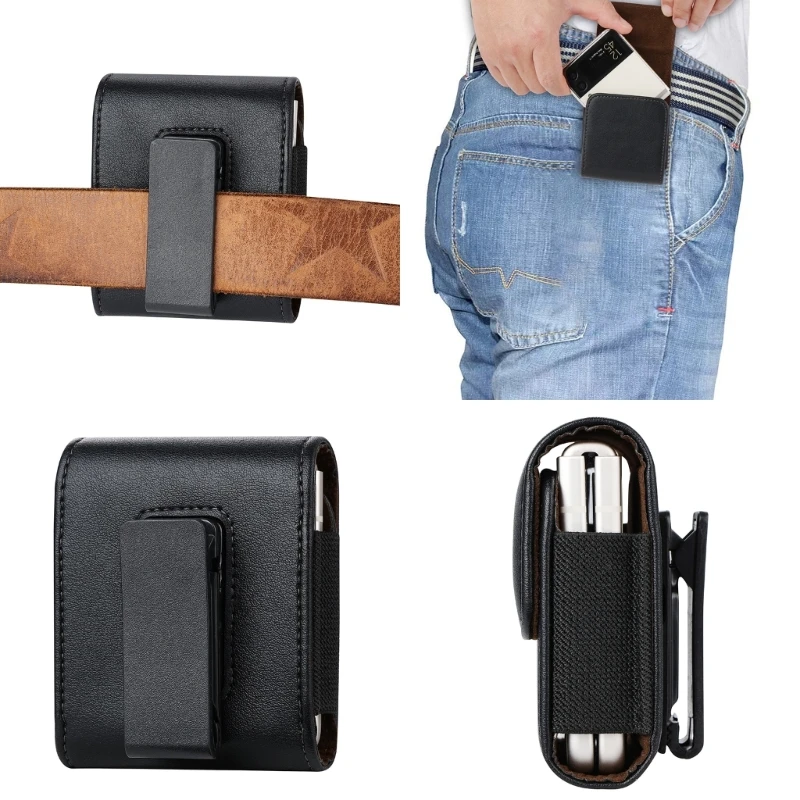 Versatile 360 Degree Rotating Belt Bag for Flip Phones Enjoy Hands Free Viewing in Any Orientation F3MD