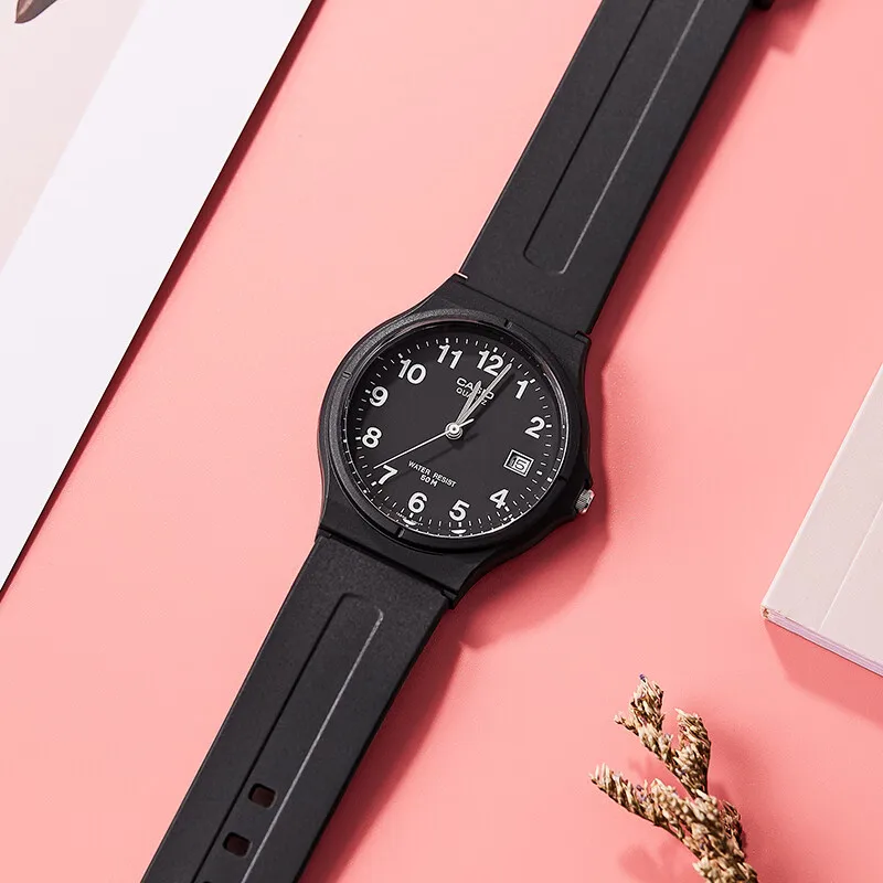 ساعات كاسيو مان ساعات كوارتز مقاومة للماء للطلاب والأطفال