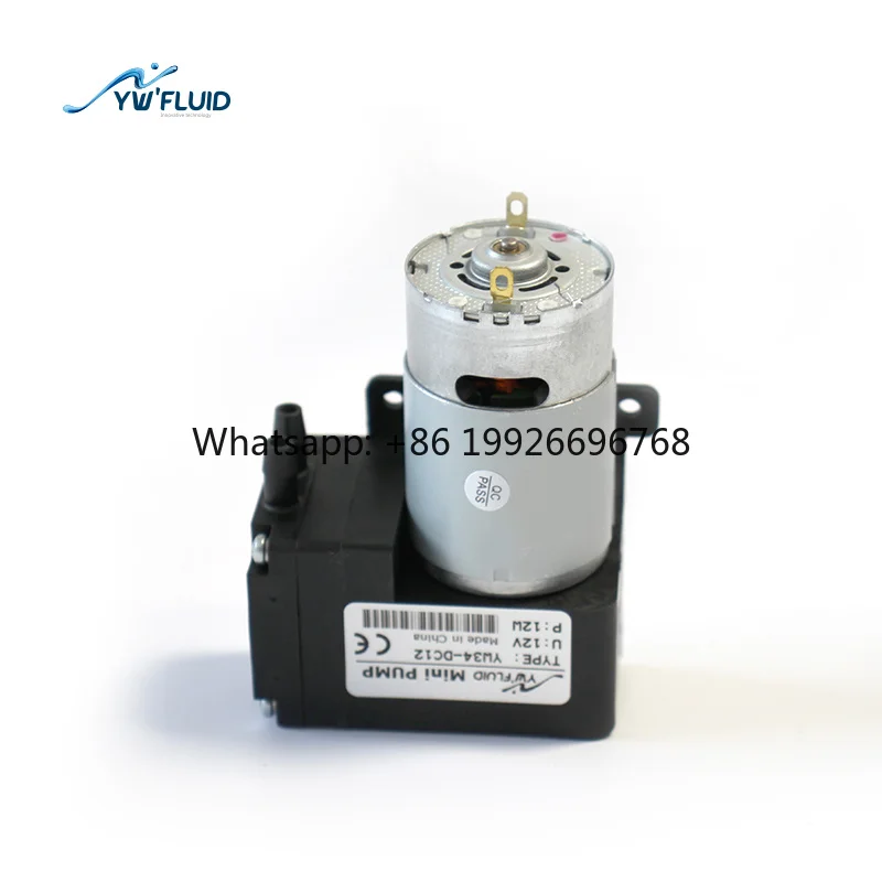 yw34-dc高品質12v-24v-obm-oemブラシモーターマイクロミニチュアダイヤフラムポンプ