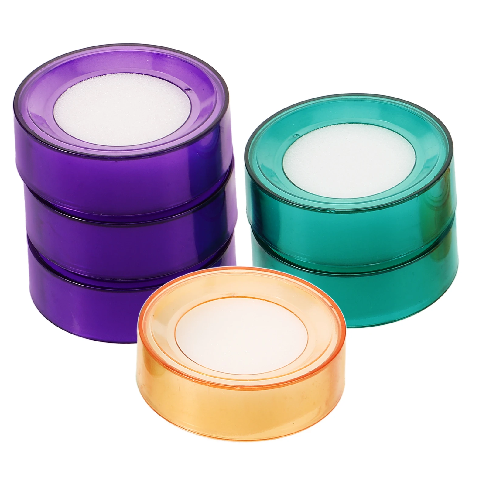 

6 Pcs Sponge Finger Moisten Wet Hand for Cash Counting Money Pad Office Bank Teller Cashier Tool Storage