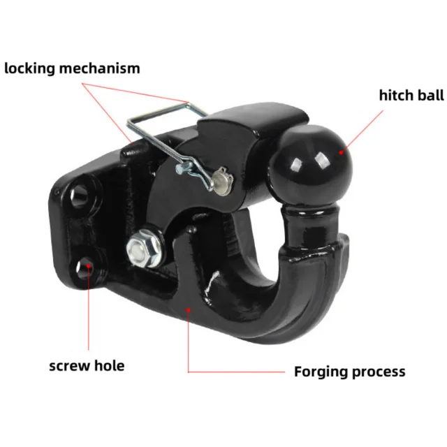 For Off-road Tuning Trailer Hook Special Bar Touring Bracket Hitch Towing Rear Ball Trucks RVs Caravans Off-Road Veh view 4