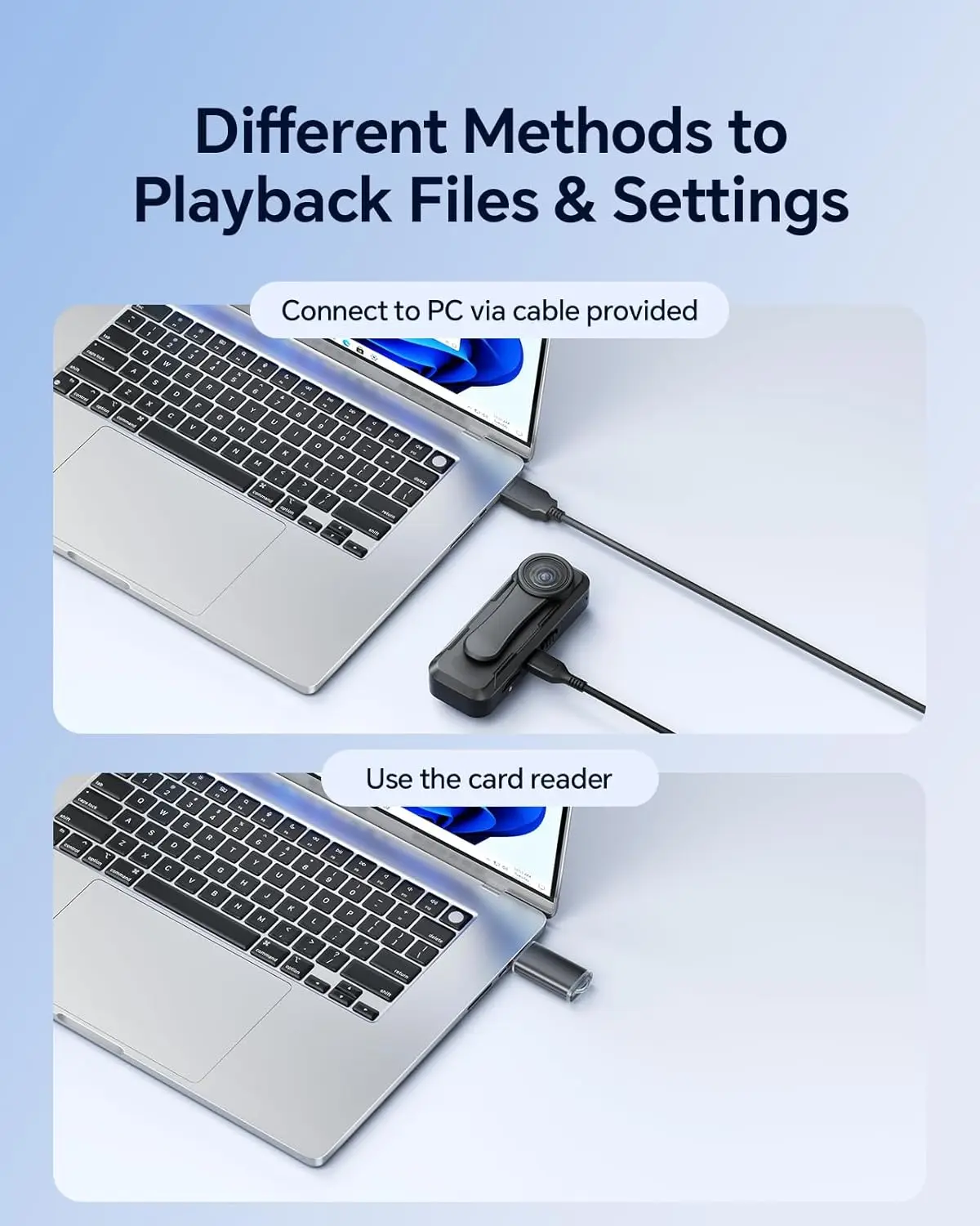 BOBLOV W1ボディカメラ 1080P HD 64GB ループ録画、時刻/日付スタンプ、2つのクリップと背面クリップ付き、セキュリティ、法執行機関向け