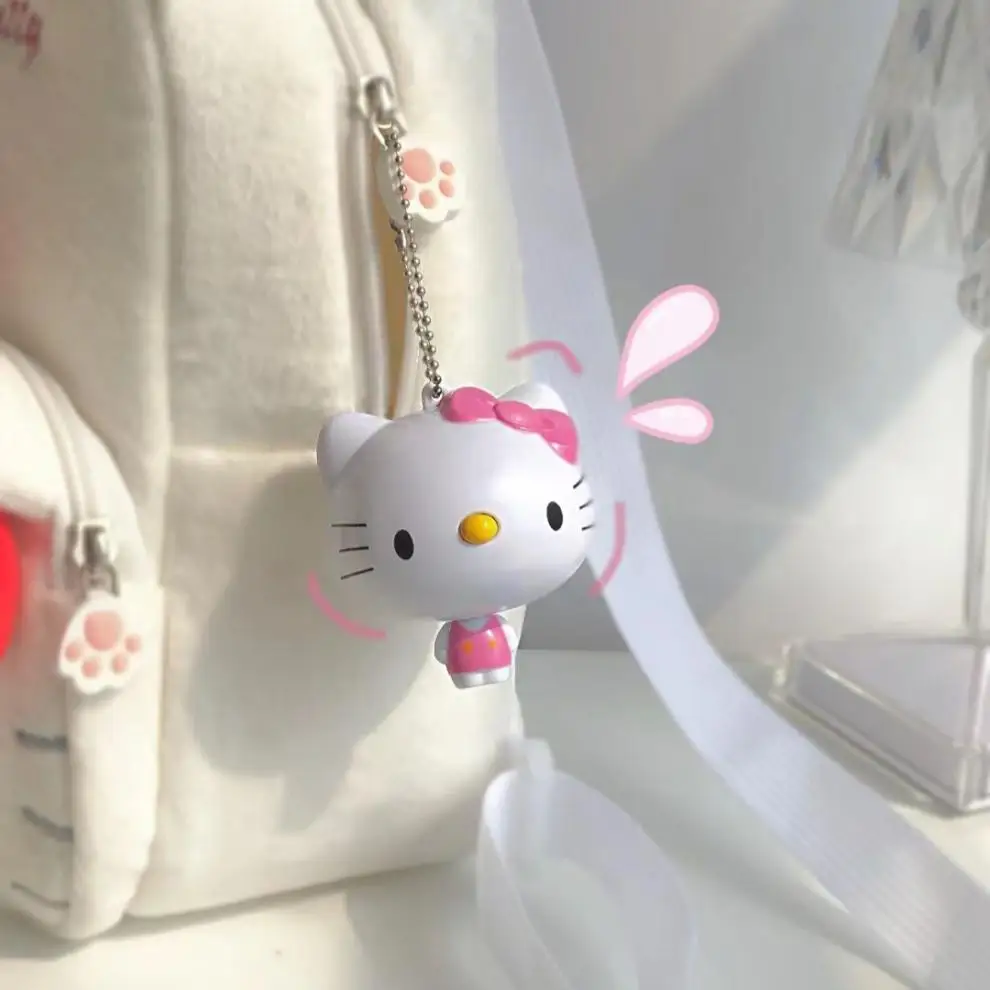 Cartoon Self-Telescoping Tape Measure Cute Kt Cat HelloKittys Meter Ruler Mini Pendant Soft Measuring Tape Straight Ruler