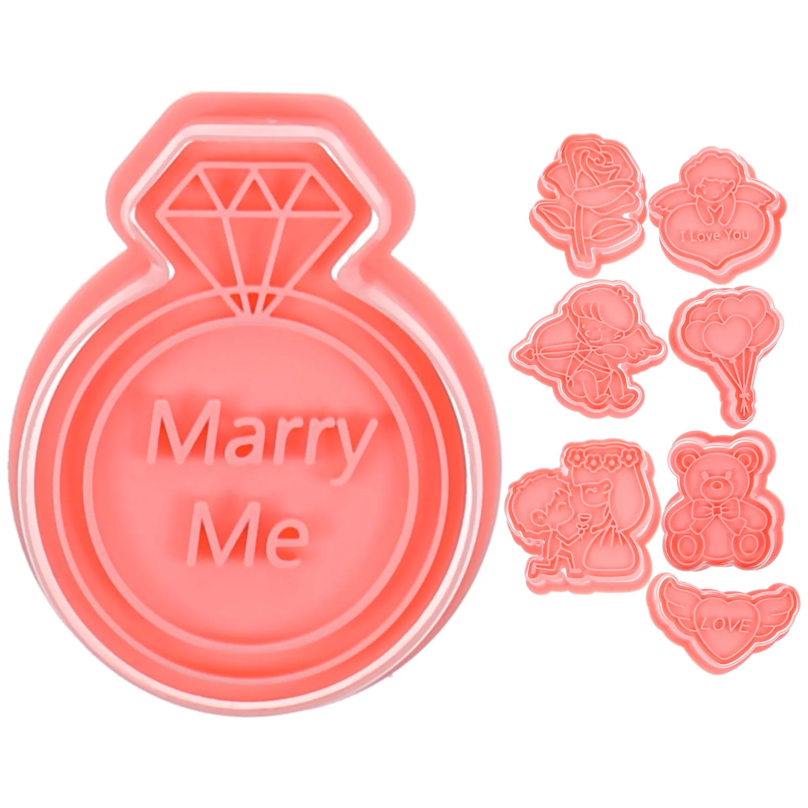 

Diy Biscuit Chocolate Cake Valentine' Day Mold Dessert Jelly Candy Cookie Valentine Wedding Sugar Craft Pan