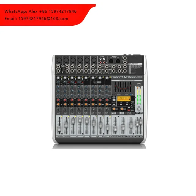 Professional Large 12-channel Stage Mixer Sound Card With Effect Live K-song Professional Effects QX1222USB