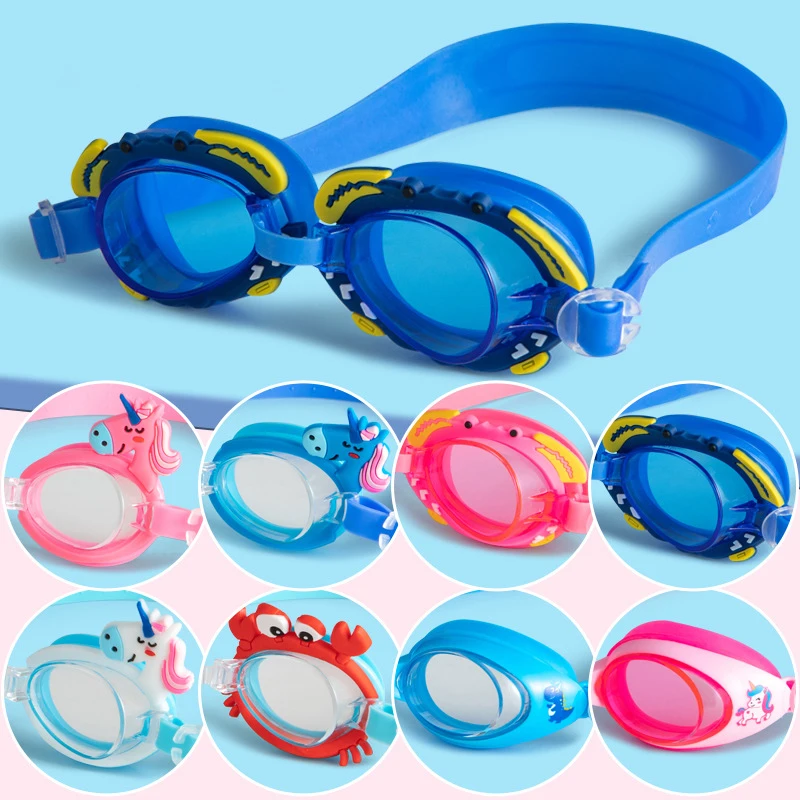 Children Swimming Cartoon Professional Anti Fog Kids Swimming Glasses Arena Water Swim Eyewear Optical Binoculars Pool Glasses