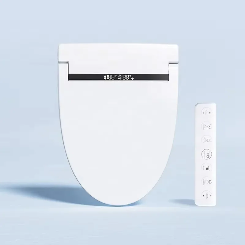 Upgraded Version V Shape Ultra Slim Smart Toilet Cover Auto Washing Cover Electric Lid Heated Bidet Toilet Seat