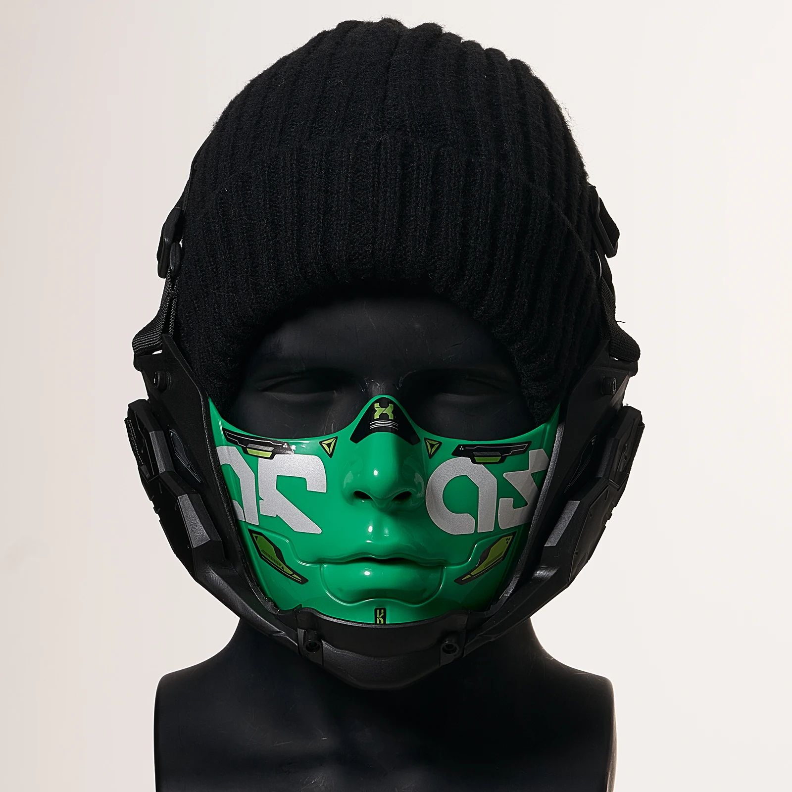 Maska Cyberpunk na Pół Twarzy  – Led Purge Mask Halloween recenzja i cena
