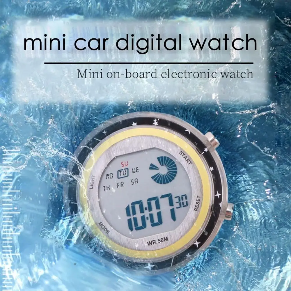 ساعة إلكترونية للدراجات النارية سهلة التركيب، ساعة إلكترونية مقاومة للماء لركوب الدراجات، مقاومة للحرارة ومضادة للمطر #3