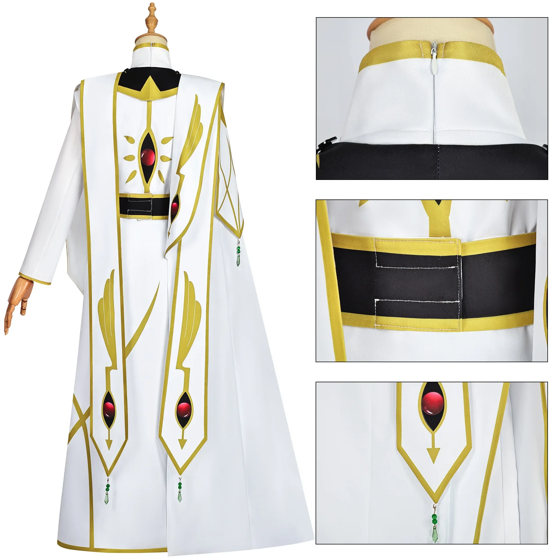 Code Geass Lelouch Lamperouge Anime Cosplay Costume Emperor White Uniform Hat Full Sets Halloween Party Suit Men Women Role Play