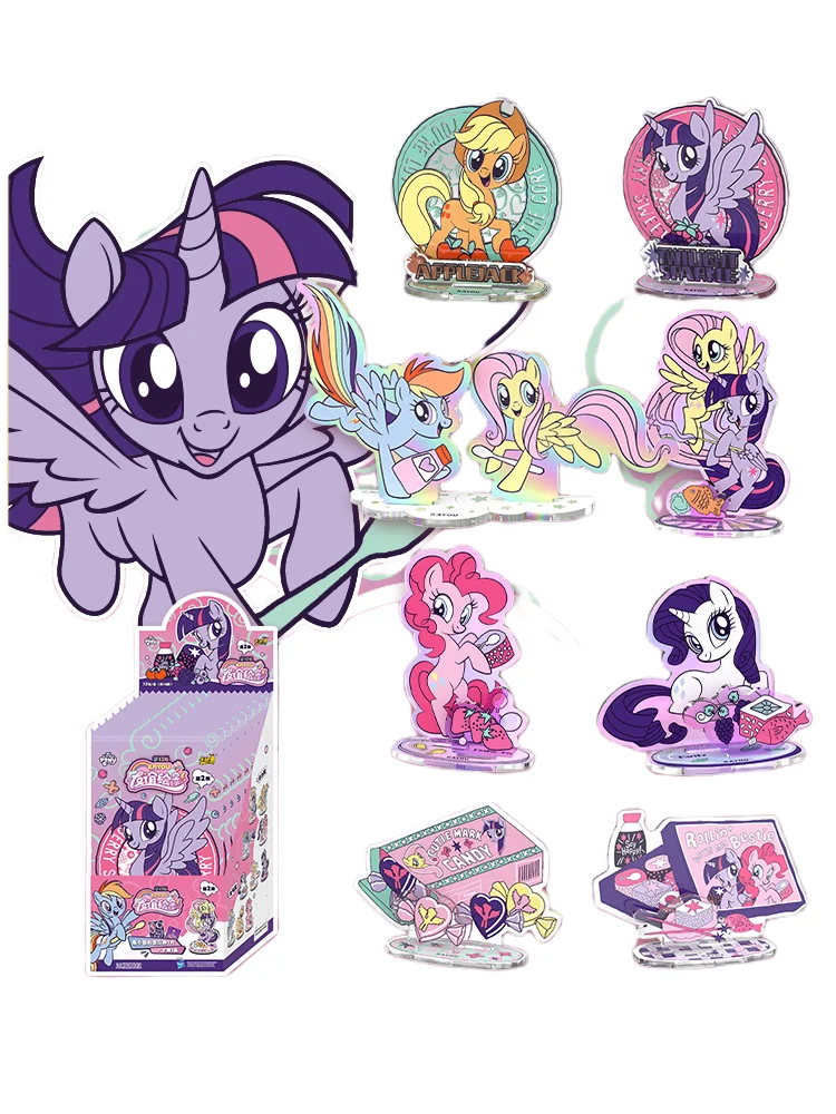 KAYOU My Little Pony Cards Little Pony Collection Card Pony Stickers   Little Pony Stand Card Peripheral Toy For Children Gifts