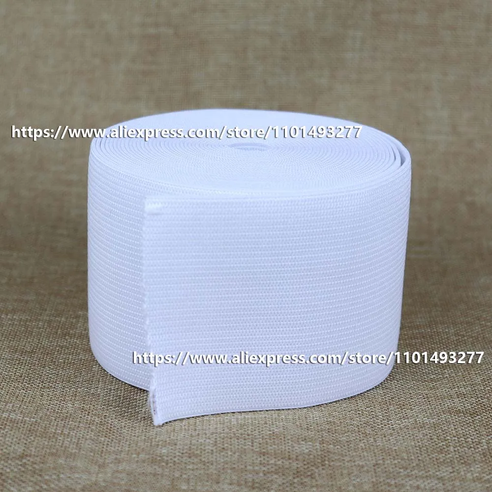 White/Black Elastic Bands For Sewing Accessories Garment Pants Sewing Fabric 0.3cm-6cm Width