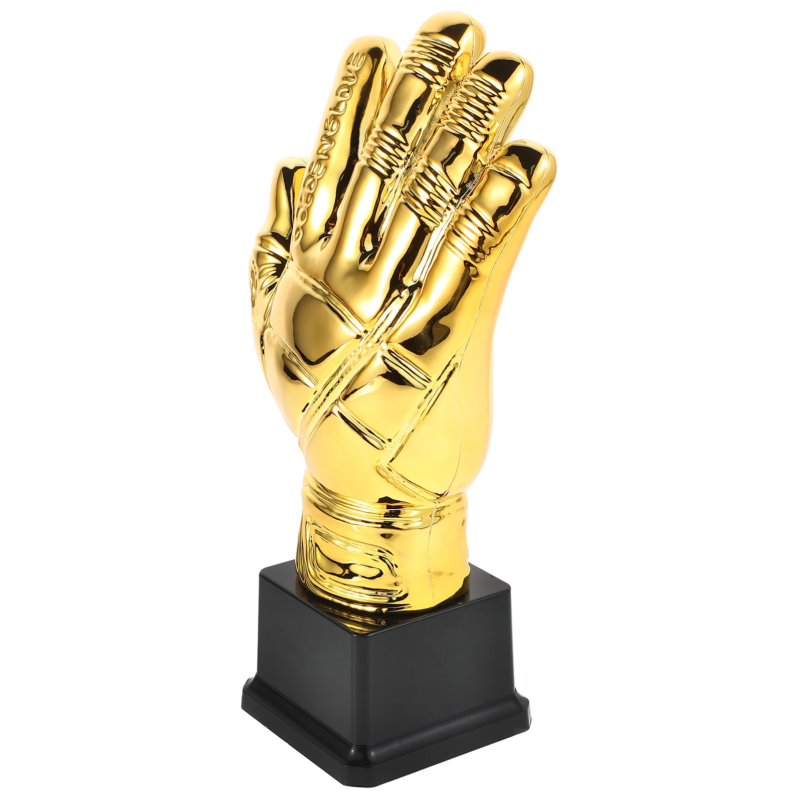 

Gold Gloves Soccer Trophy Plastic Goalkeeper Award Mini Champion Prize For Kids School Competition Football Party Decorations