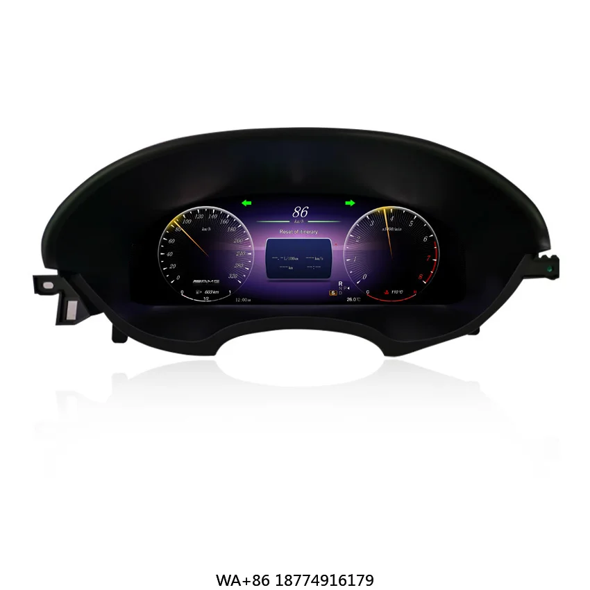 

KANOR Новый 12,3-дюймовый HD автомобильный цифровой кластерный одометр 1920*720p, приборный датчик для класса CLS W219 CLS550