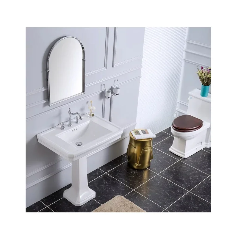 Factory Price Modern Design Ceramic Bathroom Sink Set for Toilet Bathroom Washbasin