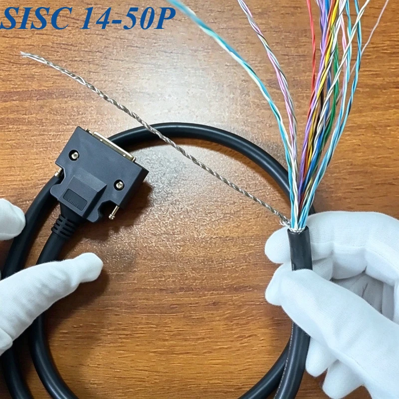 CN50P-14Pin SCSI Servo Connection Cable  20Pin 26Pin 36Pin with Terminal Loose Wire Shielded Line for Panasonic Yaskawa Cord