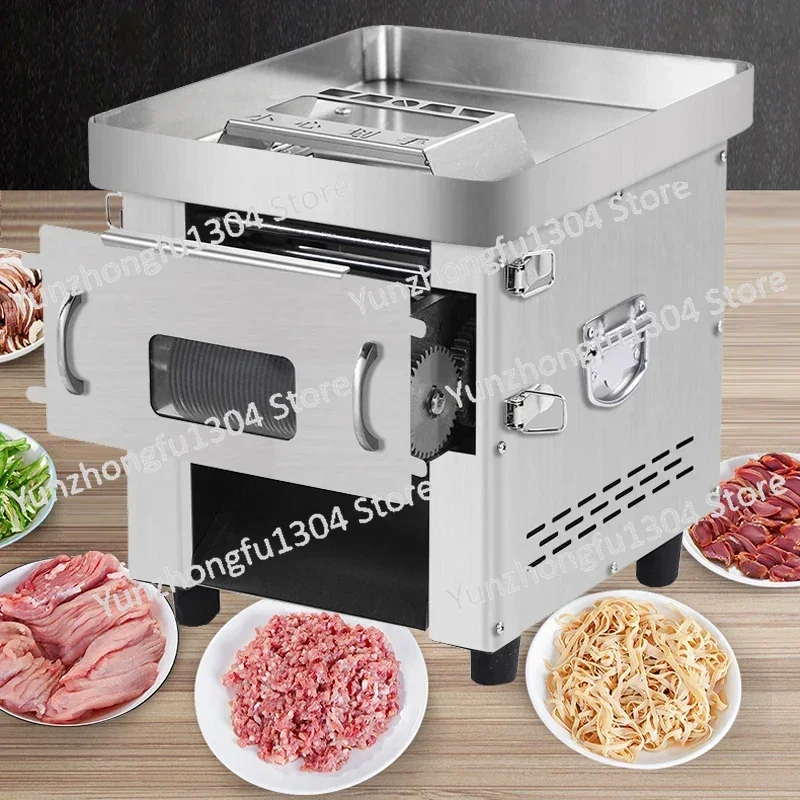 110/220V Meat Cutter Machine Stainless Steel Commercial Drawer Electric Meat Vegetable Slicer