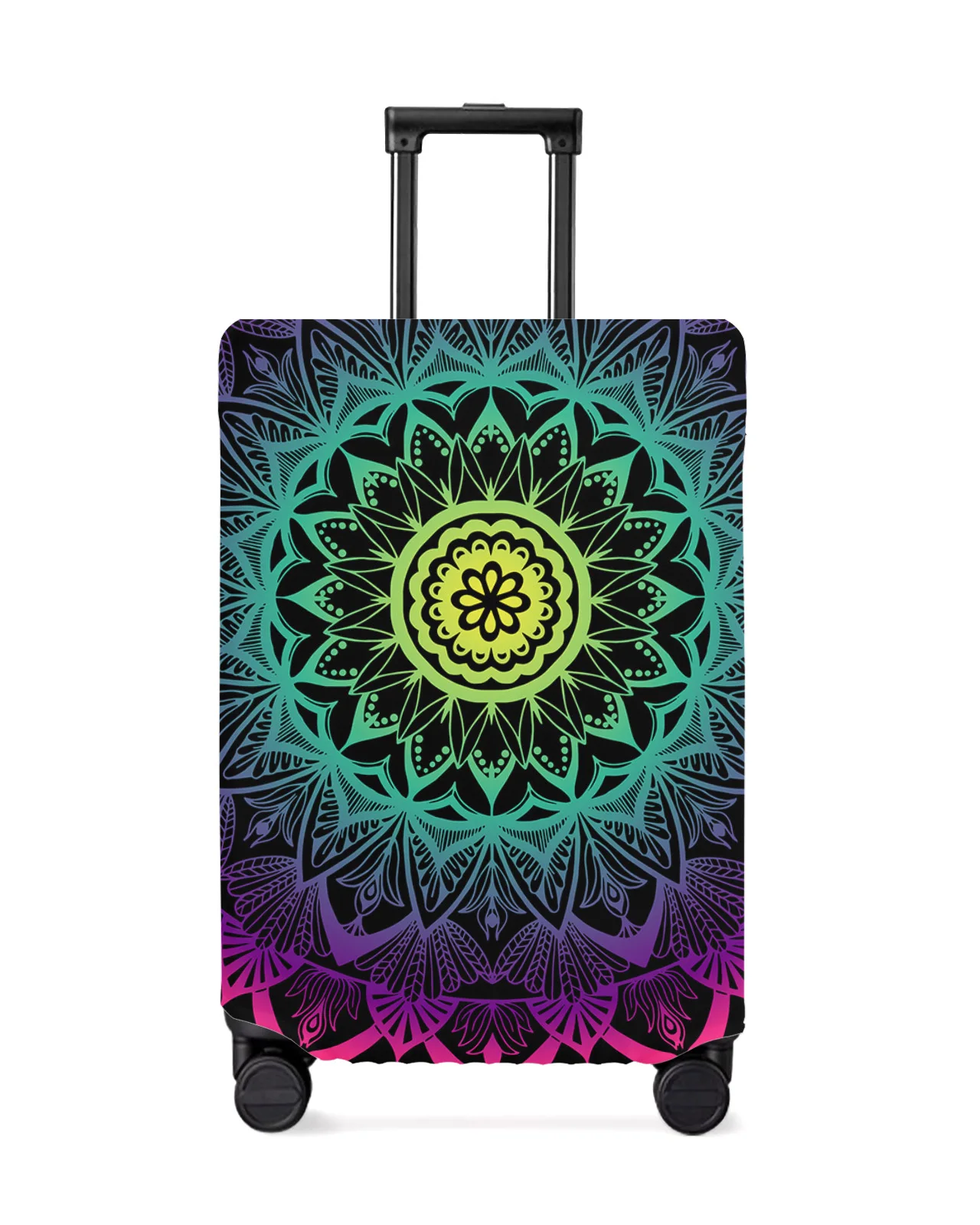 Mandala Datura Bohemia Buddhism Travel Luggage Protective Cover for Travel Accessories Suitcase Elastic Dust Case Protect Sleeve