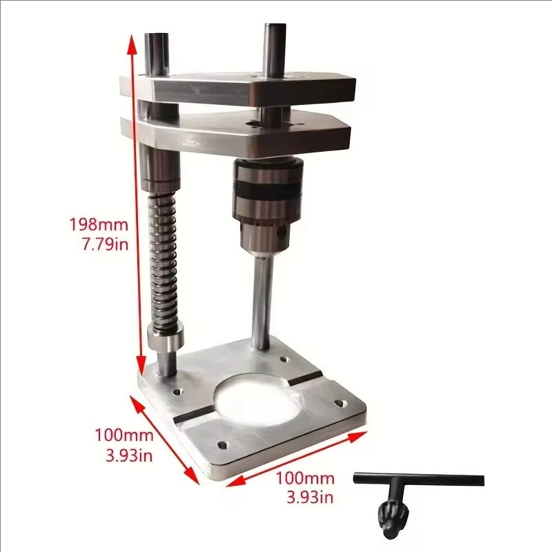 1Pc Woodworking Adjustable Hole Punch Locator Precision Portable Drillling Guide Jig For Straight Hole Drilling Template Tool