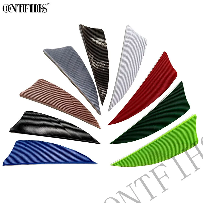 100Pcs 2 inch Natural Turkey Feathers Shield cut Fletches Right/Left Wing Feather Arrow Fletch 2'' for arrow Archery DIY