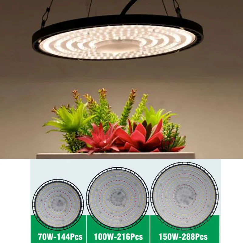 144/288 LED نبات الطيف الكامل تنمو ضوء مصباح لوحة مصباح نباتي لزهرة الخضار داخلي الدفيئة المائية زراعة صندوق النمو q1
